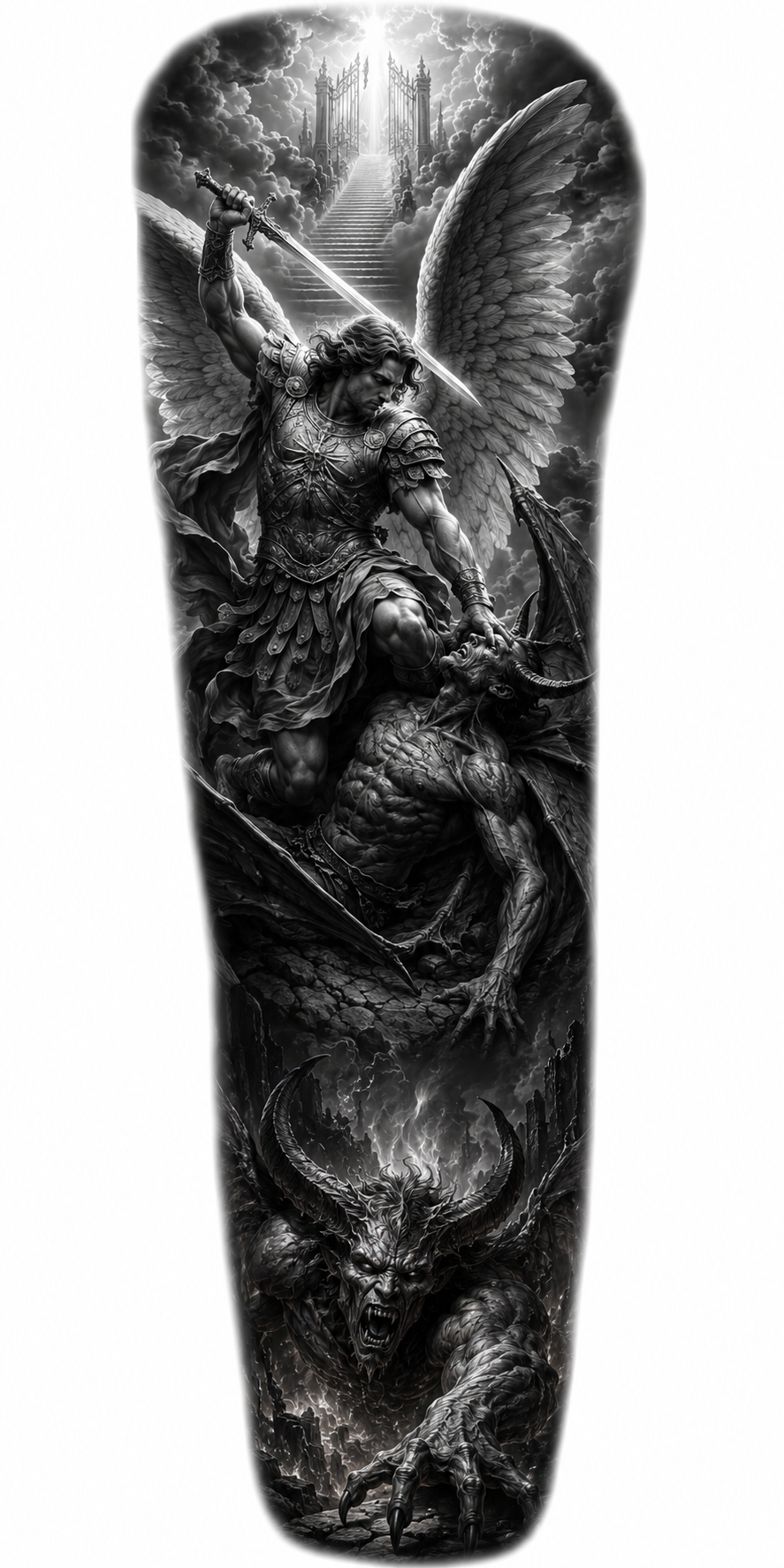 Custom tattoo design by Eddie Gonzalez of YDCINK