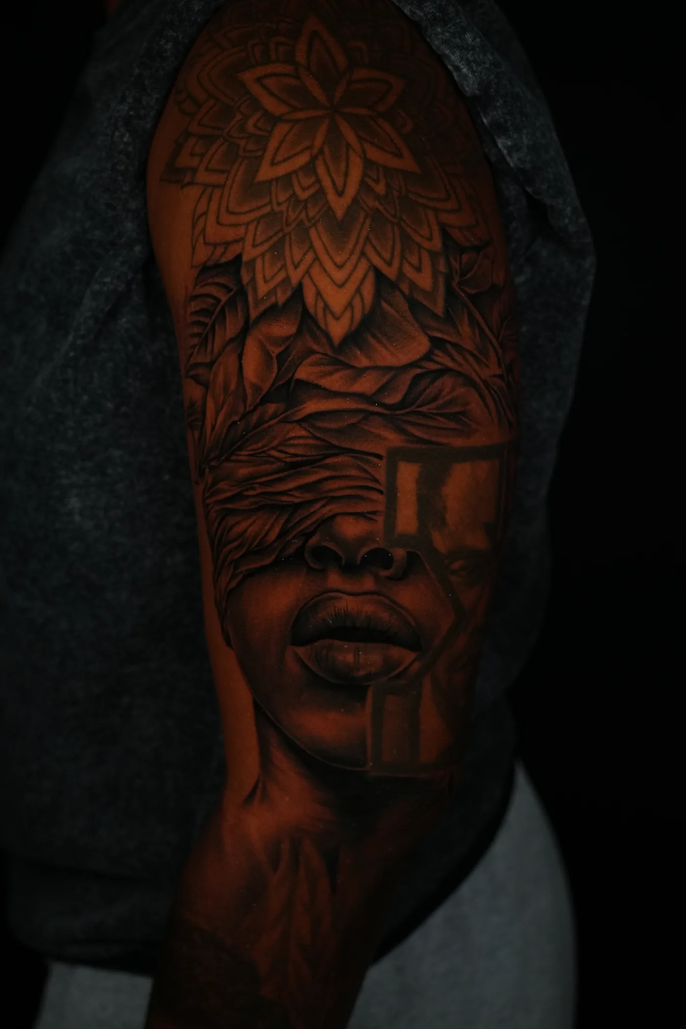 Large-scale forearm tattoo by Eddie Gonzalez