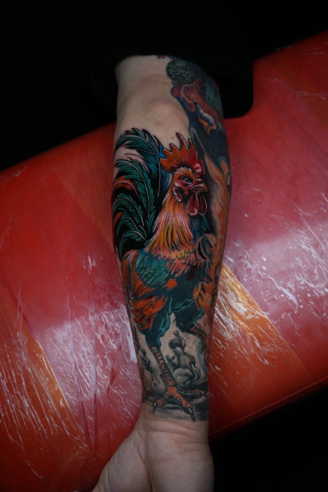 Color composition tattoo by Eddie Gonzalez