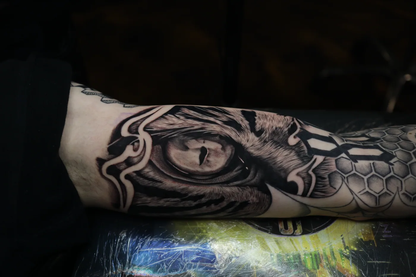 Eye study tattoo by Eddie Gonzalez